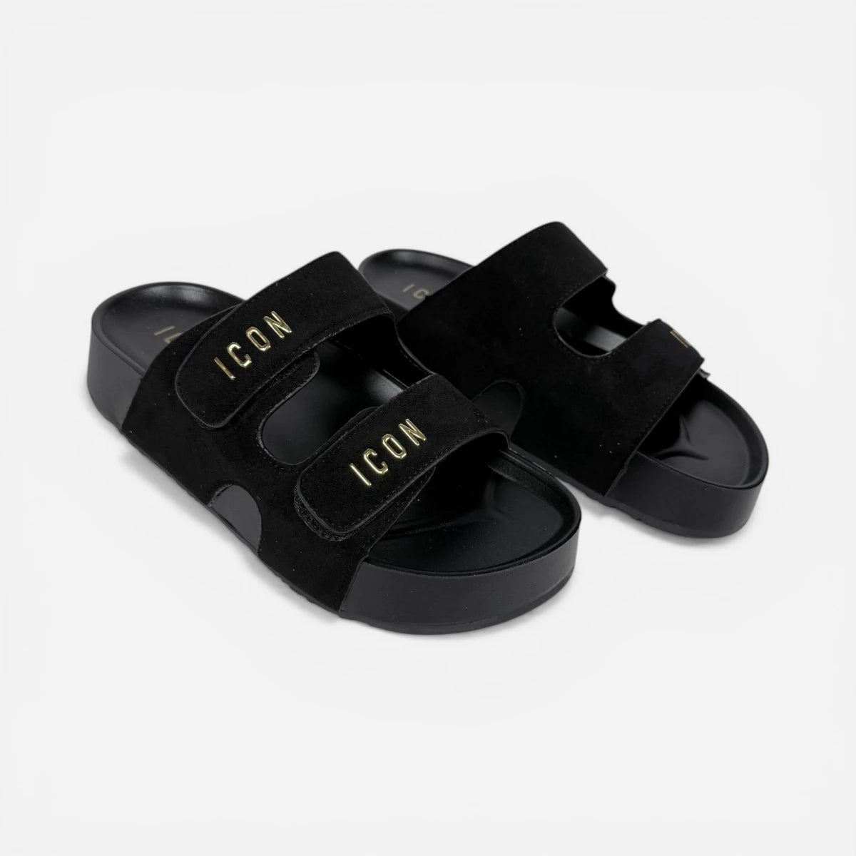 ICON ciabatte donna Platform Double Stretch Black IC05771SD