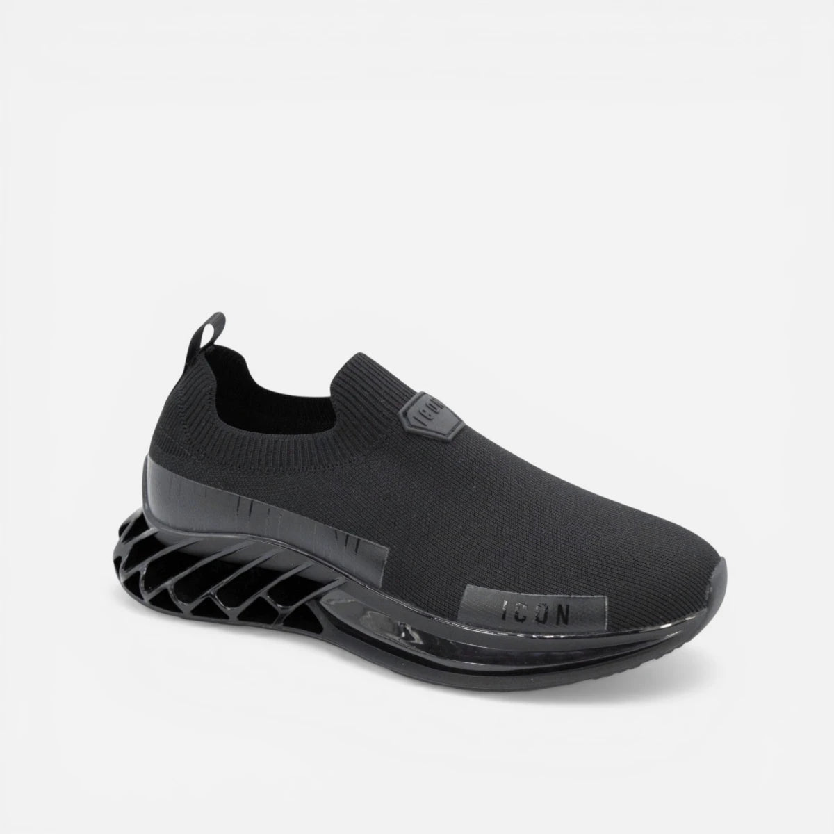 ICON sneakers Slip On Socks Futuristic Total Black IC05516SU