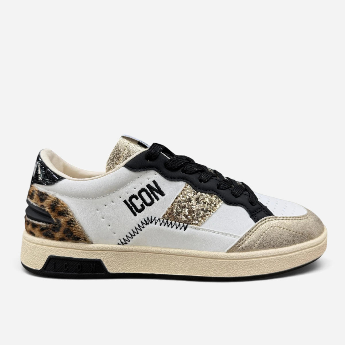 ICON sneakers low donna Glitter Animalier IC05856SD