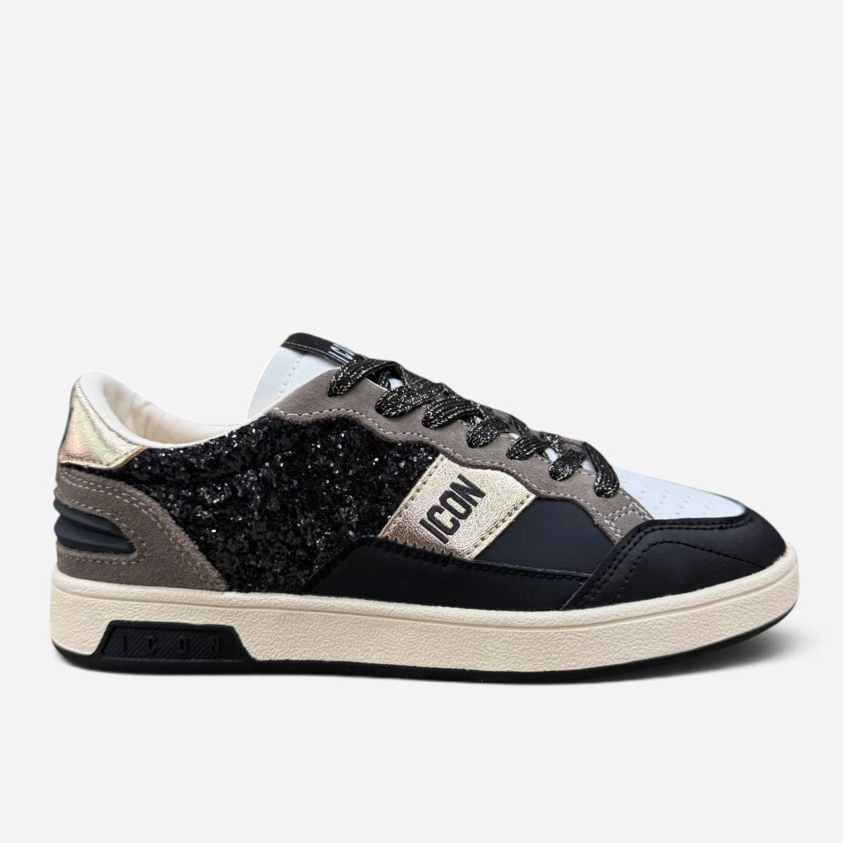 ICON sneakers low donna Glitter IC05854SD Black