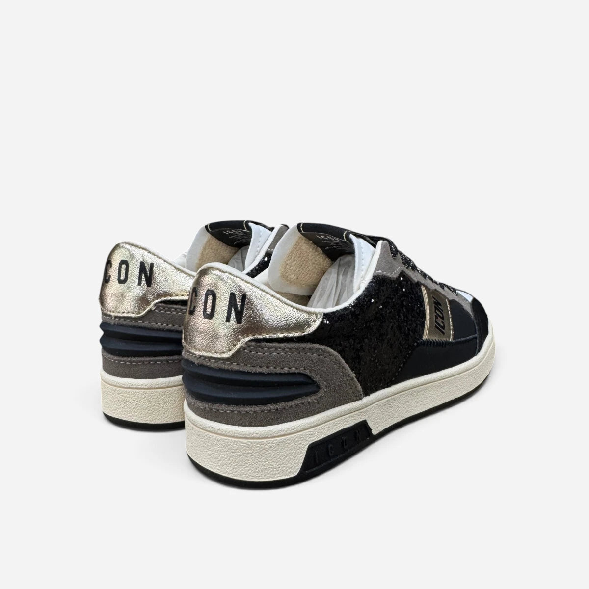ICON sneakers low donna Glitter IC05854SD Black