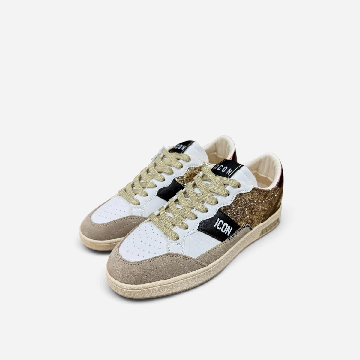 ICON sneakers low donna Glitter IC05854SD Platino