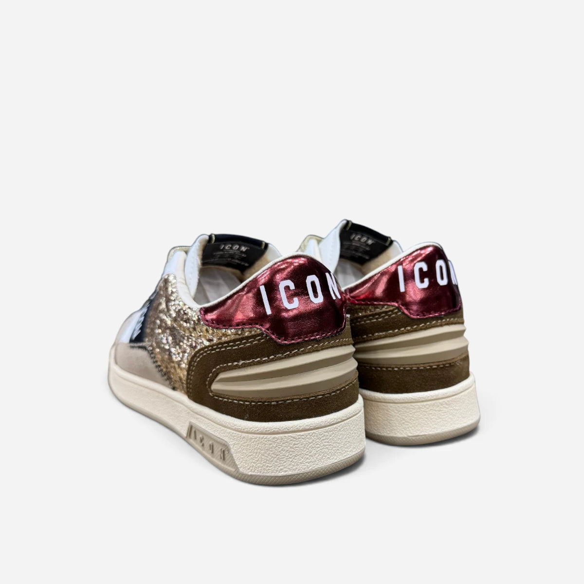ICON sneakers low donna Glitter IC05854SD Platino