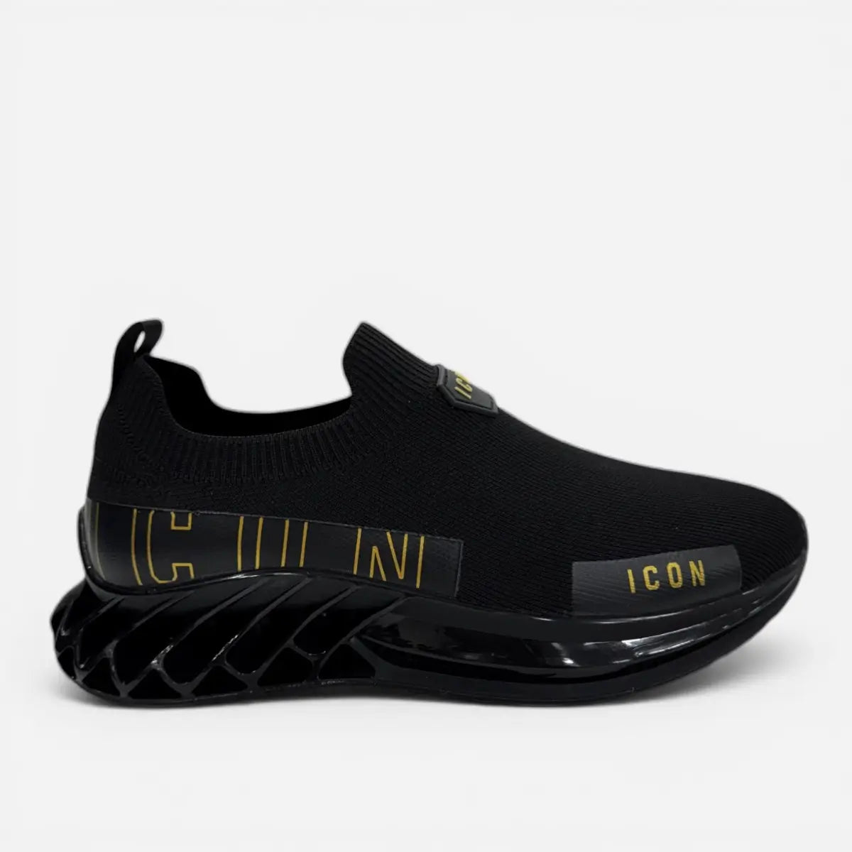 ICON sneakers Slip On Socks Futuristic Black/Gold IC05516SU