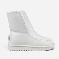 ICON Stivaletto Mid Pelliccia Ecopelle Bianco Animalier IC05267SD