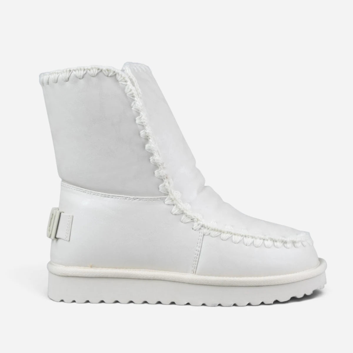 ICON Stivaletto Mid Pelliccia Ecopelle Bianco Animalier IC05267SD