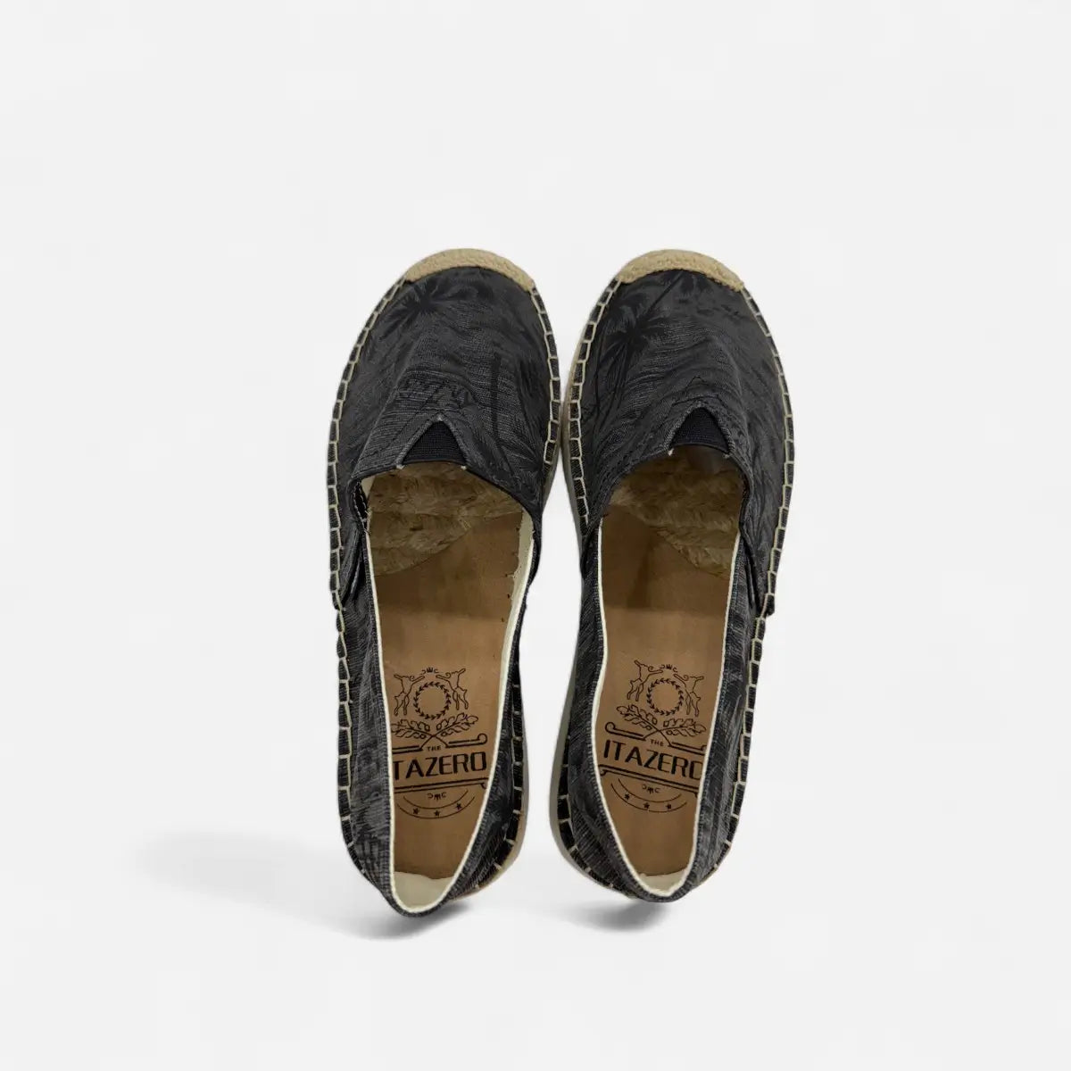 ITAZERO Espadrillas Palma PLAT nero