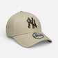New Era Cappellino 9FORTY Regolabile New York Yankees MLB Outline Camo Crema