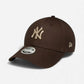 New Era Cappellino 9FORTY donna regolabile New York Yankees Brown Tonal
