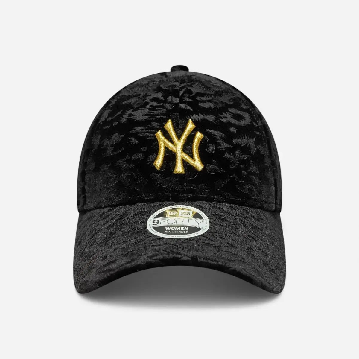 New Era Cappellino Donna 9FORTY Regolabile Leo Velluto Black