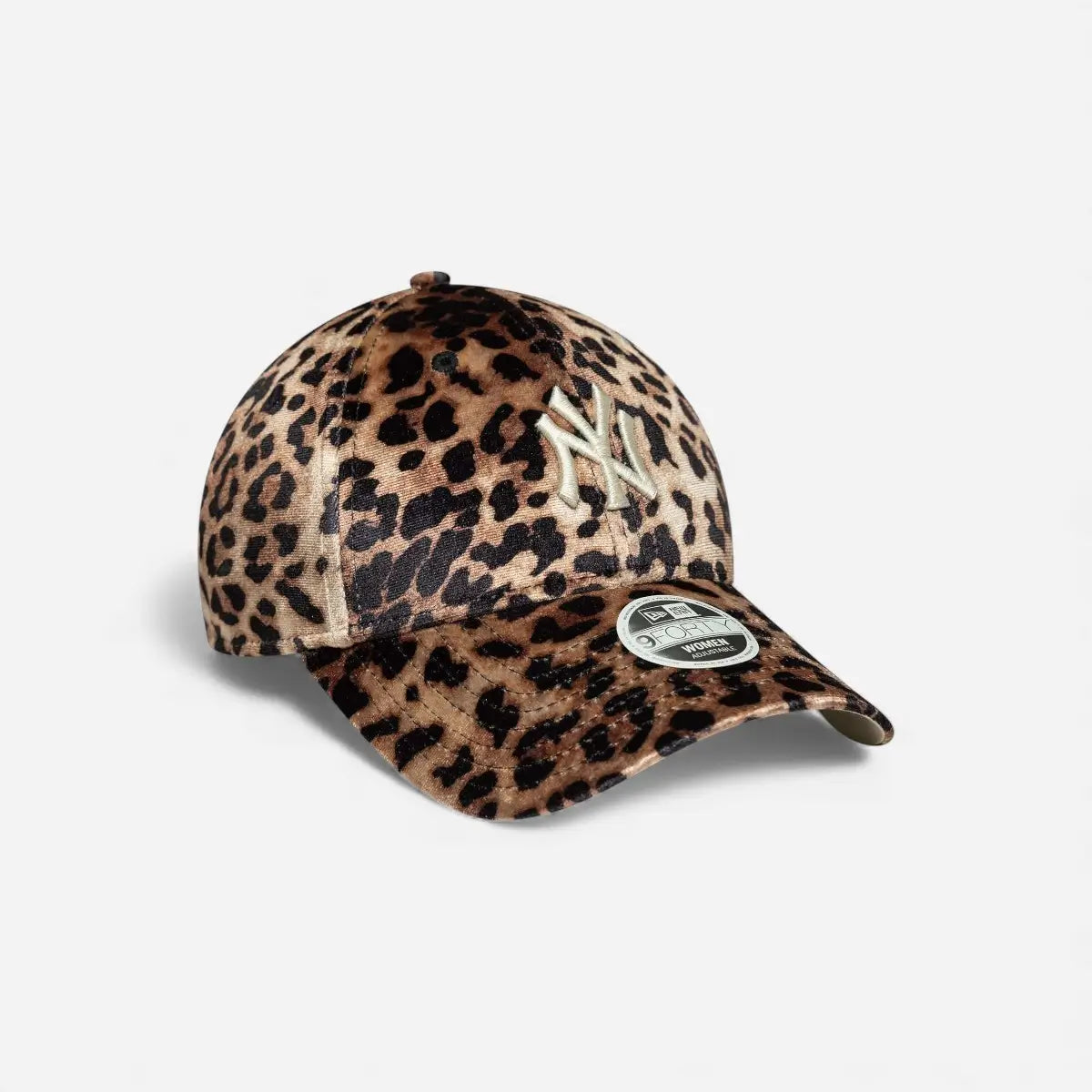 New Era Cappellino Donna 9FORTY Regolabile Leopard Velluto