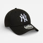 New Era Cappellino 9FORTY Regolabile M-Crown New York Yankees MLB black / white