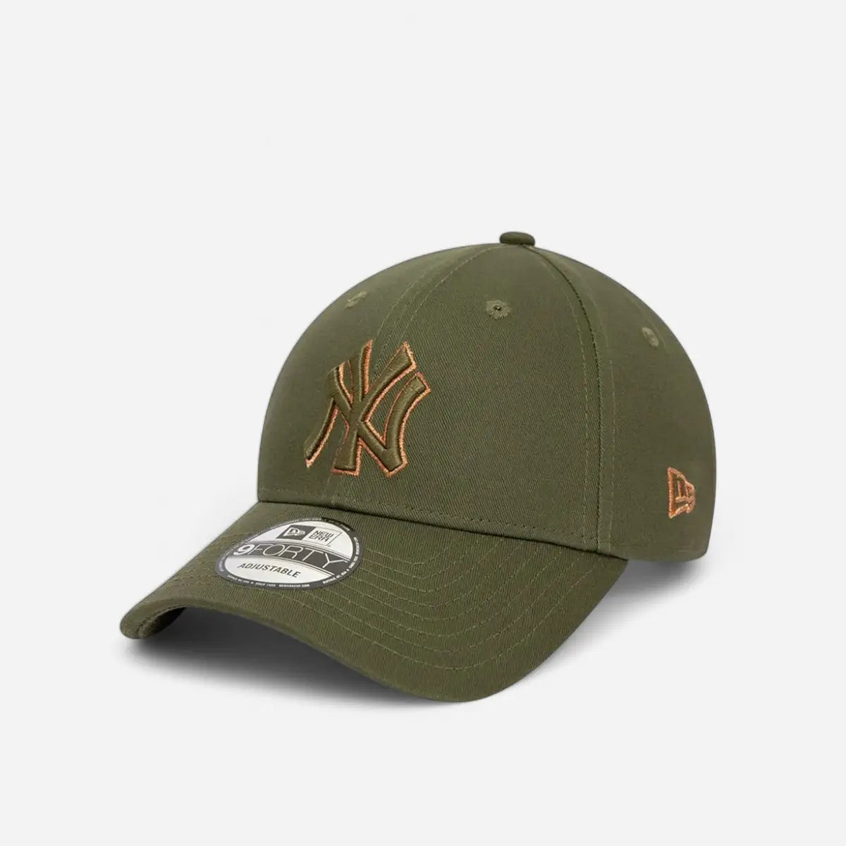 New Era Cappellino 9FORTY Regolabile New York Yankees Metallic Outline green