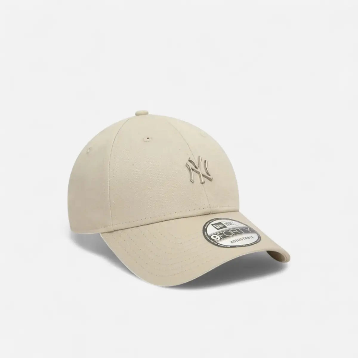 New Era Cappellino 9FORTY Regolabile Yankees Metallic Pin crema