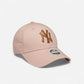 New Era Cappellino Donna 9FORTY Rgolabile New York Yankees Metallic Logo Rose