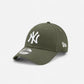 New Era Cappellino 9FORTY Regolabile New York Yankees Essential olive green