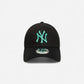 New Era Cappellino 9FORTY Regolabile New York Yankees Essential black/mint