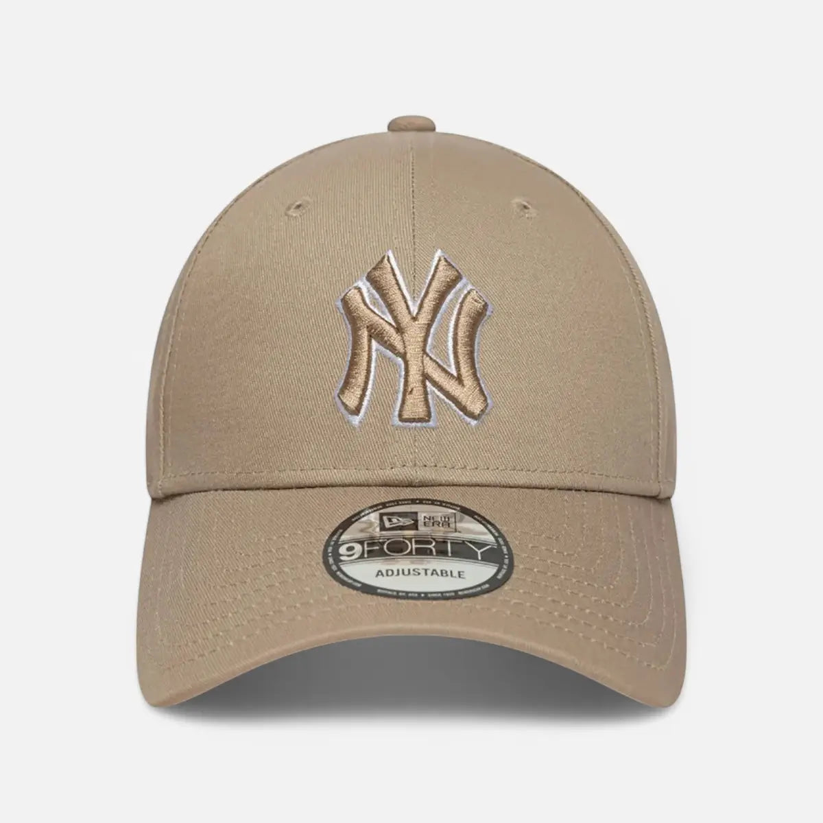 New Era Cappellino 9FORTY Regolabile New York Yankees Pop Outline Dark Beige