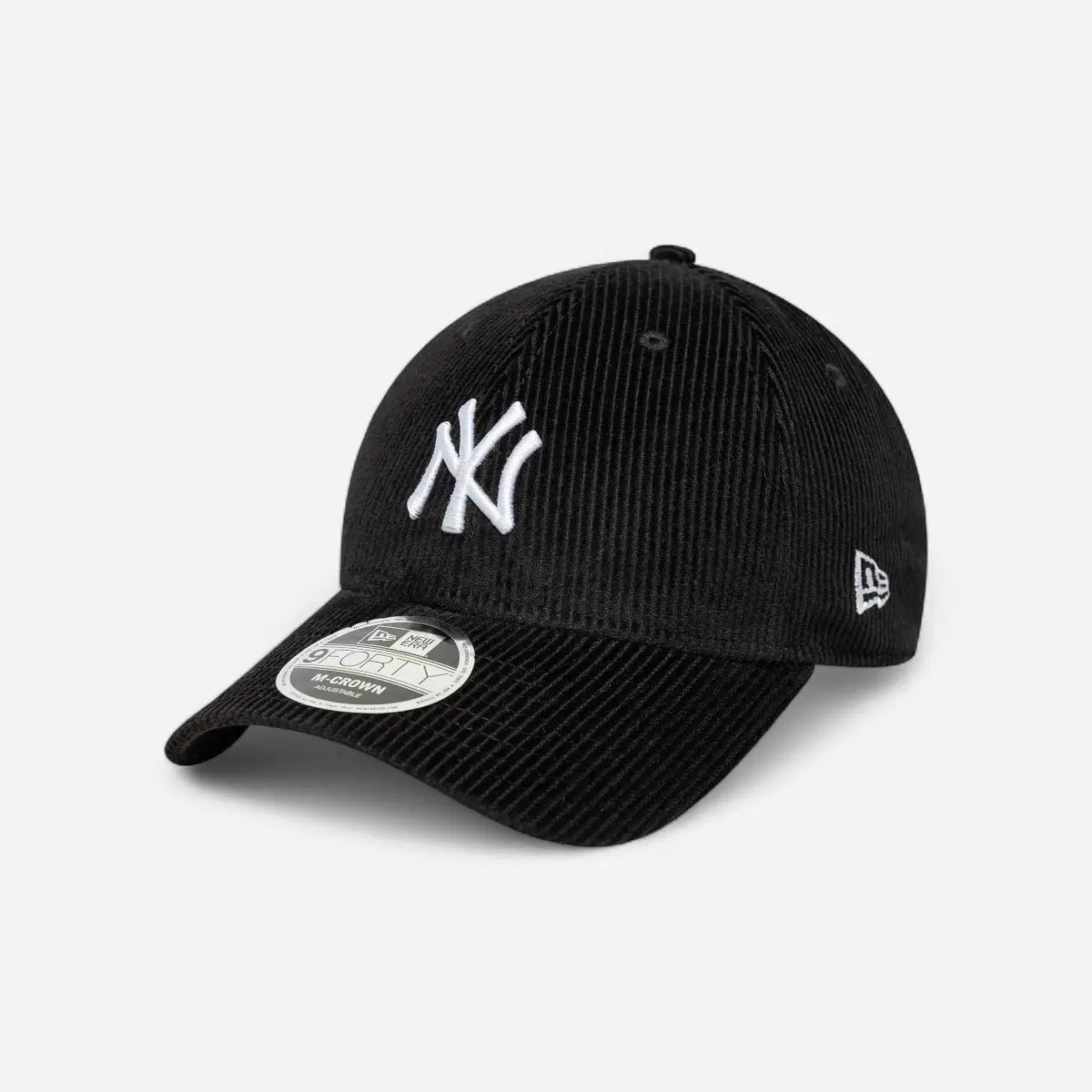 New Era Cappellino 9FORTY Regolabile M-Crown New York Yankees MLB Cord Black
