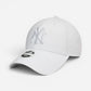 New Era Cappellino donna 9FORTY Regolabile New York Yankees Total White
