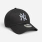 New Era Cappellino 9FORTY Regolabile New York Yankees MLB Grigio Antracite