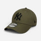 New Era Cappellino 9FORTY Regolabile New York Yankees Olive Black