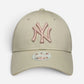 New Era Cappellino donna 9FORTY Regolabile New York Yankees Beige Pink