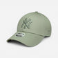 New Era Cappellino donna 9FORTY Regolabile New York Yankees Verde Menta