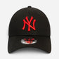 New Era Cappellino 9FORTY Regolabile New York Yankees Essential Black Red