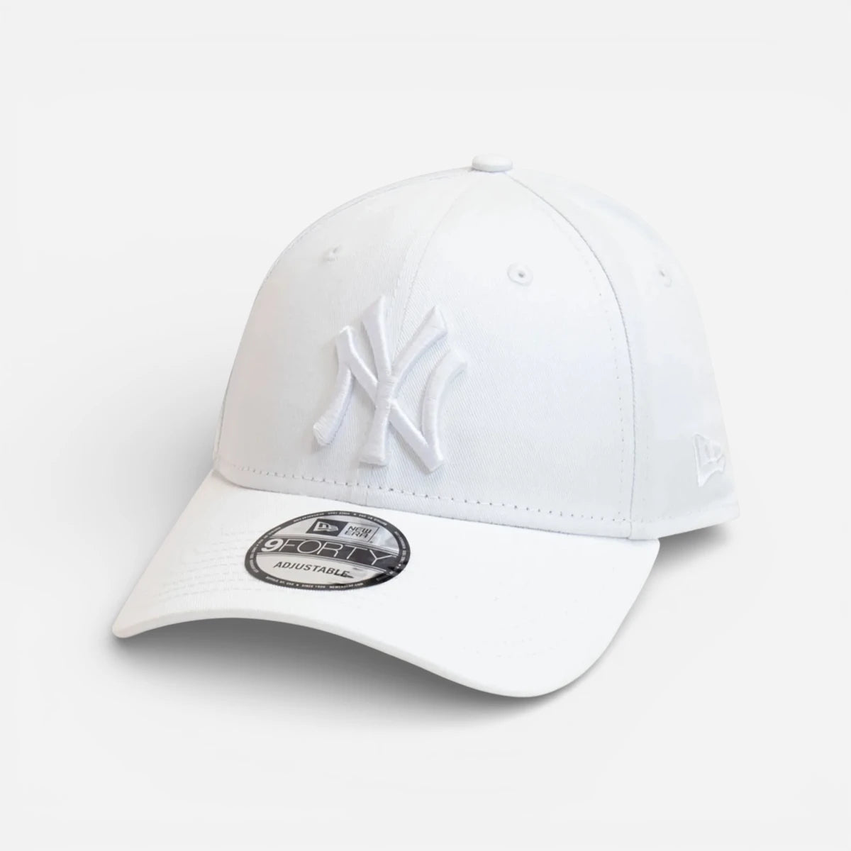 New Era Cappellino 9FORTY Regolabile New York Yankees Essential total white