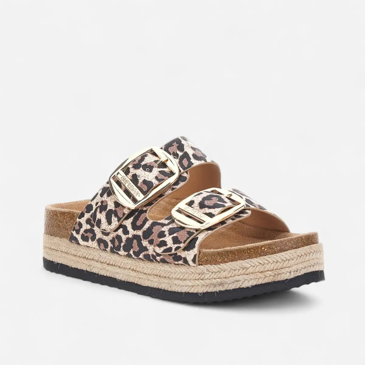 Superga Sandalo Platform donna doppia fibbia S11T279 Leopard