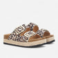 Superga Sandalo Platform donna doppia fibbia S11T279 Leopard