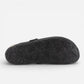 Plakton sandalo sabot Blog Afelpado Grueso Black