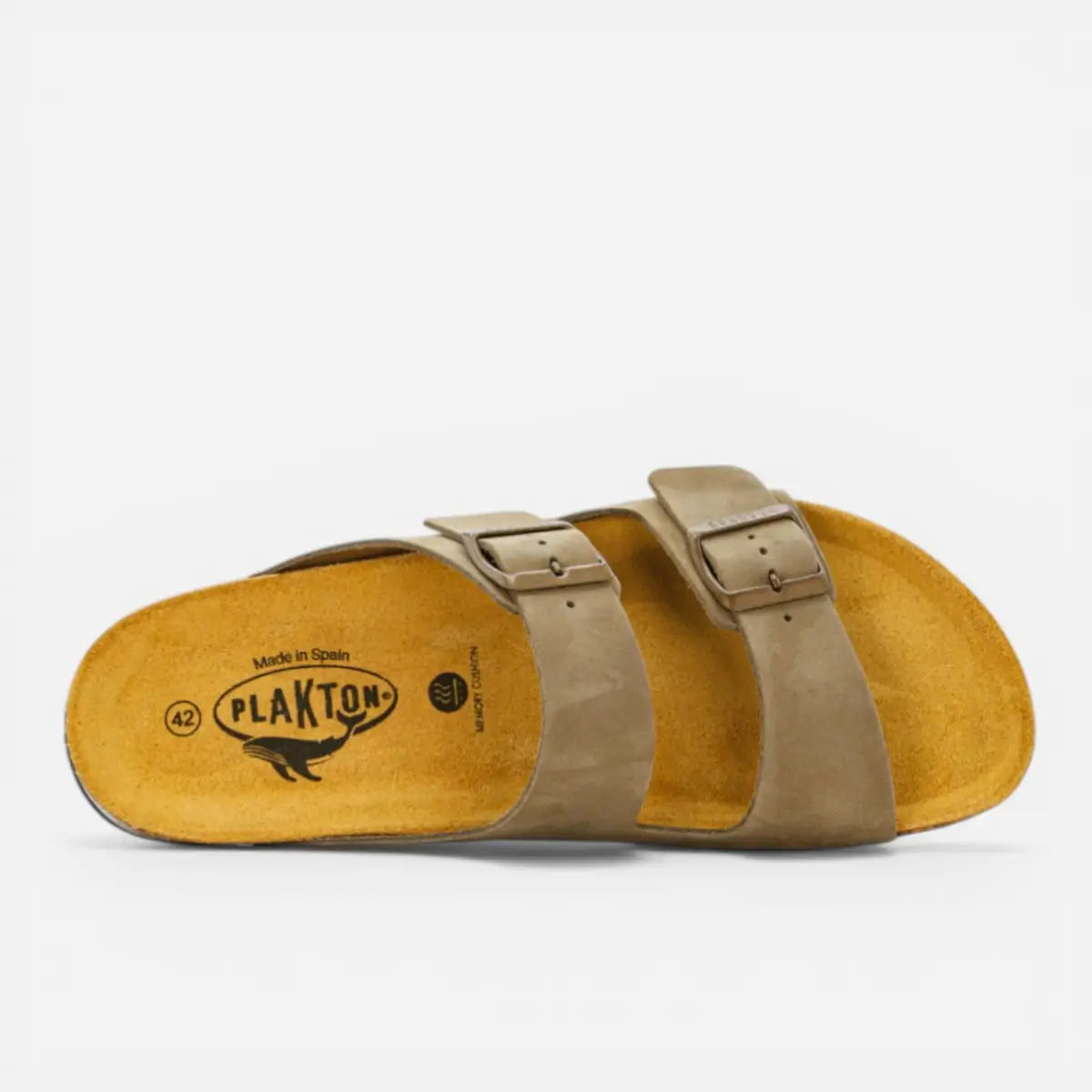 Plakton sandalo Barna Nubuck Khaki