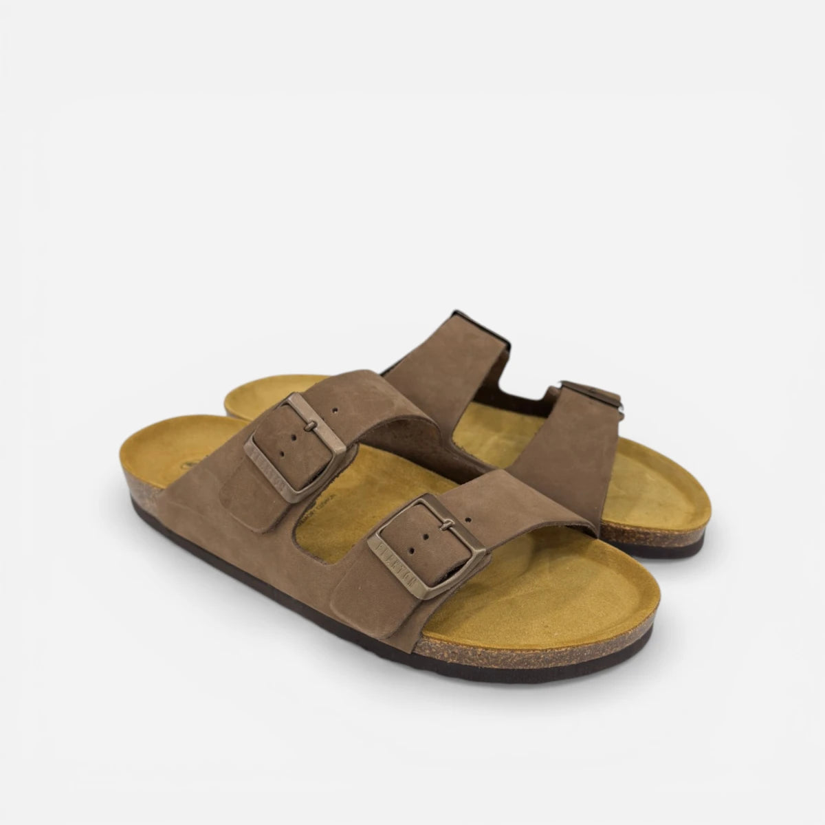 Plakton sandalo Barna Nubuck Cuoio