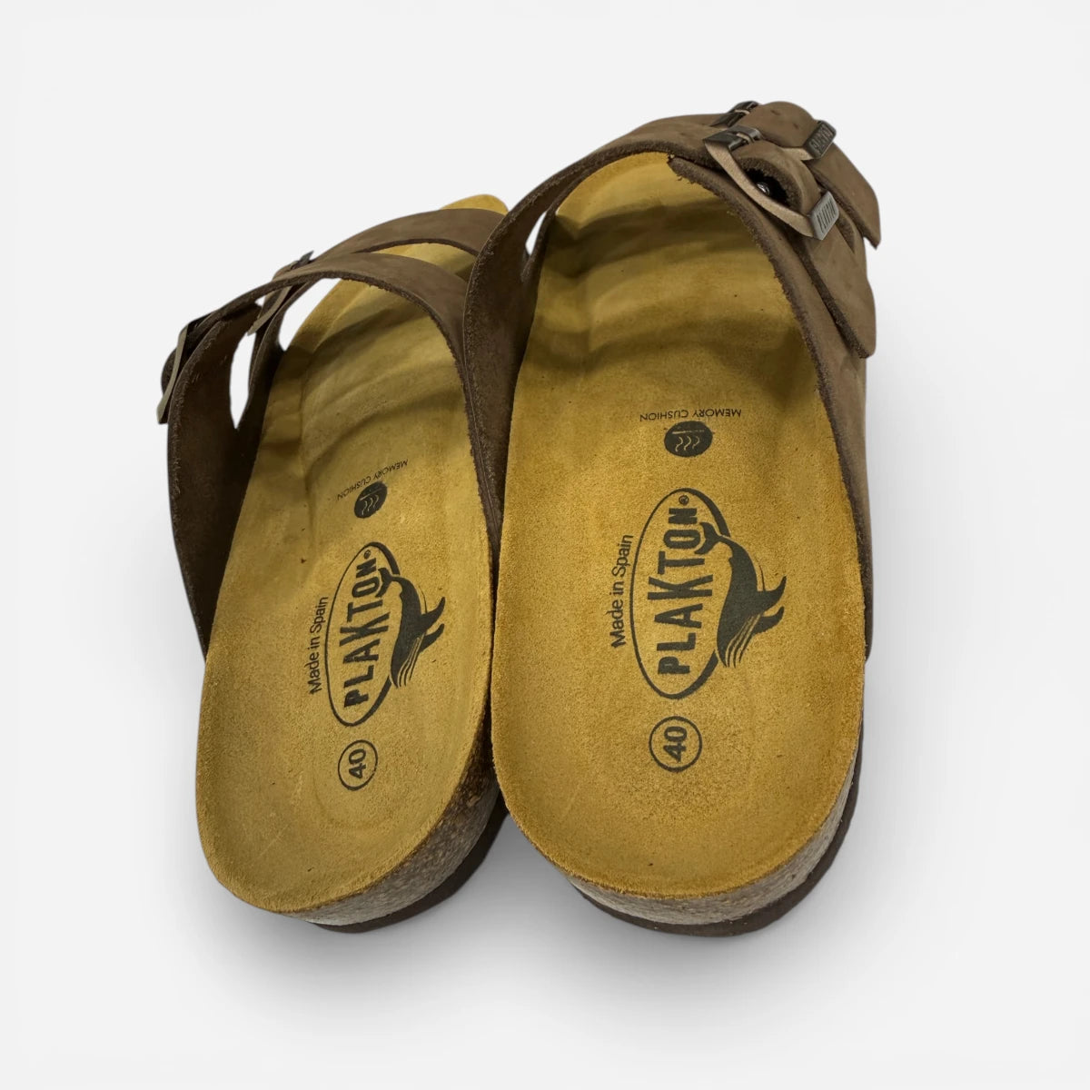 Plakton sandalo Barna Nubuck Cuoio