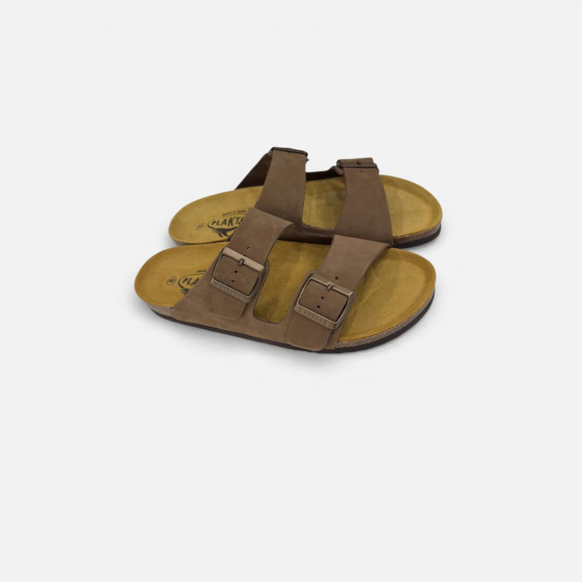 Plakton sandalo Barna Nubuck Cuoio