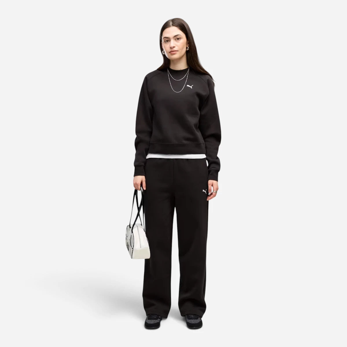 PUMA Tuta Donna Loungewear in Pile Black