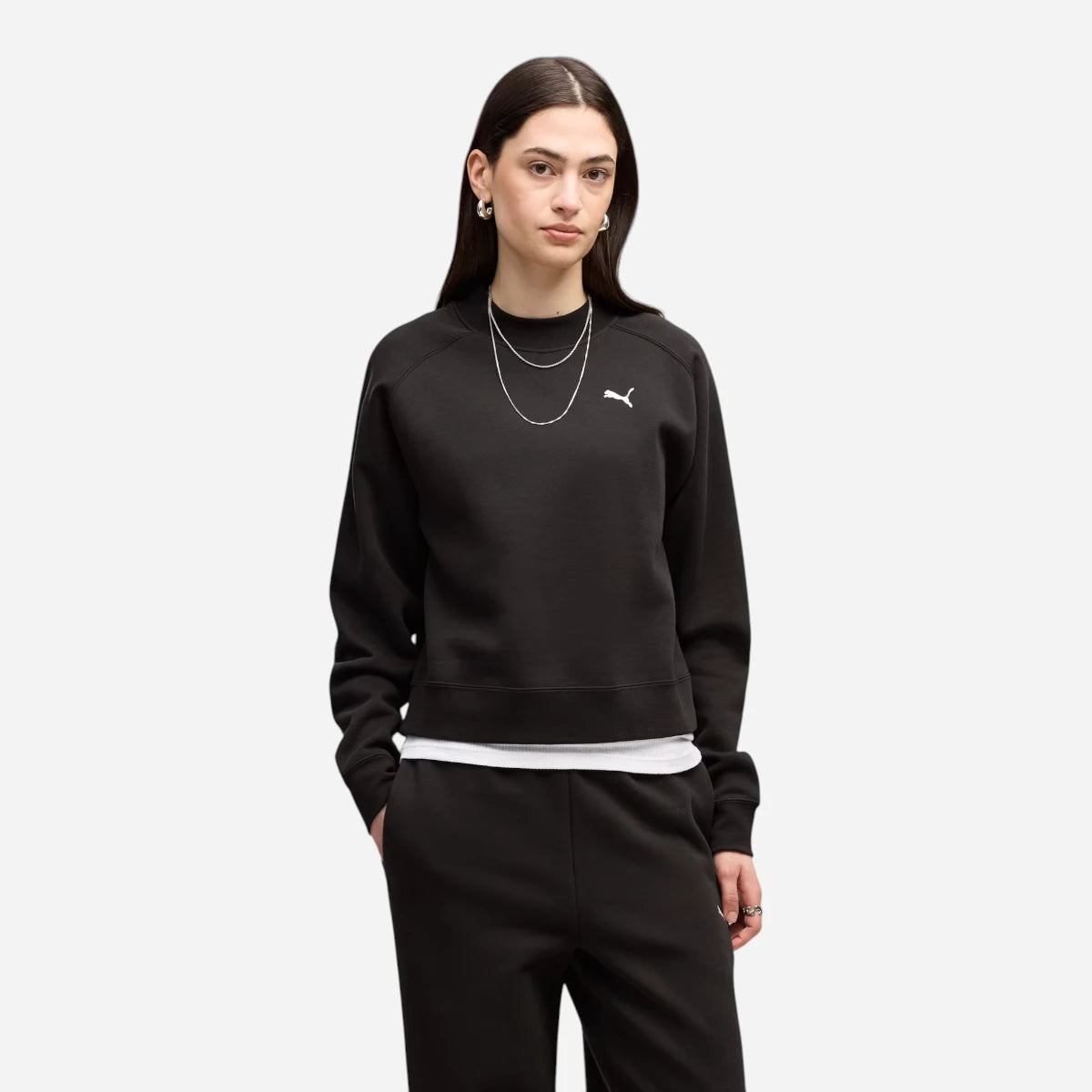 PUMA Tuta Donna Loungewear in Pile Black