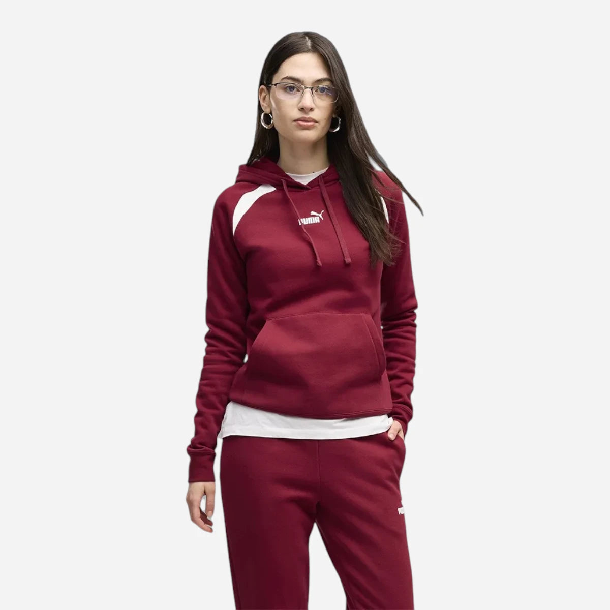 PUMA Tuta Donna Sweatsuit Bordeaux
