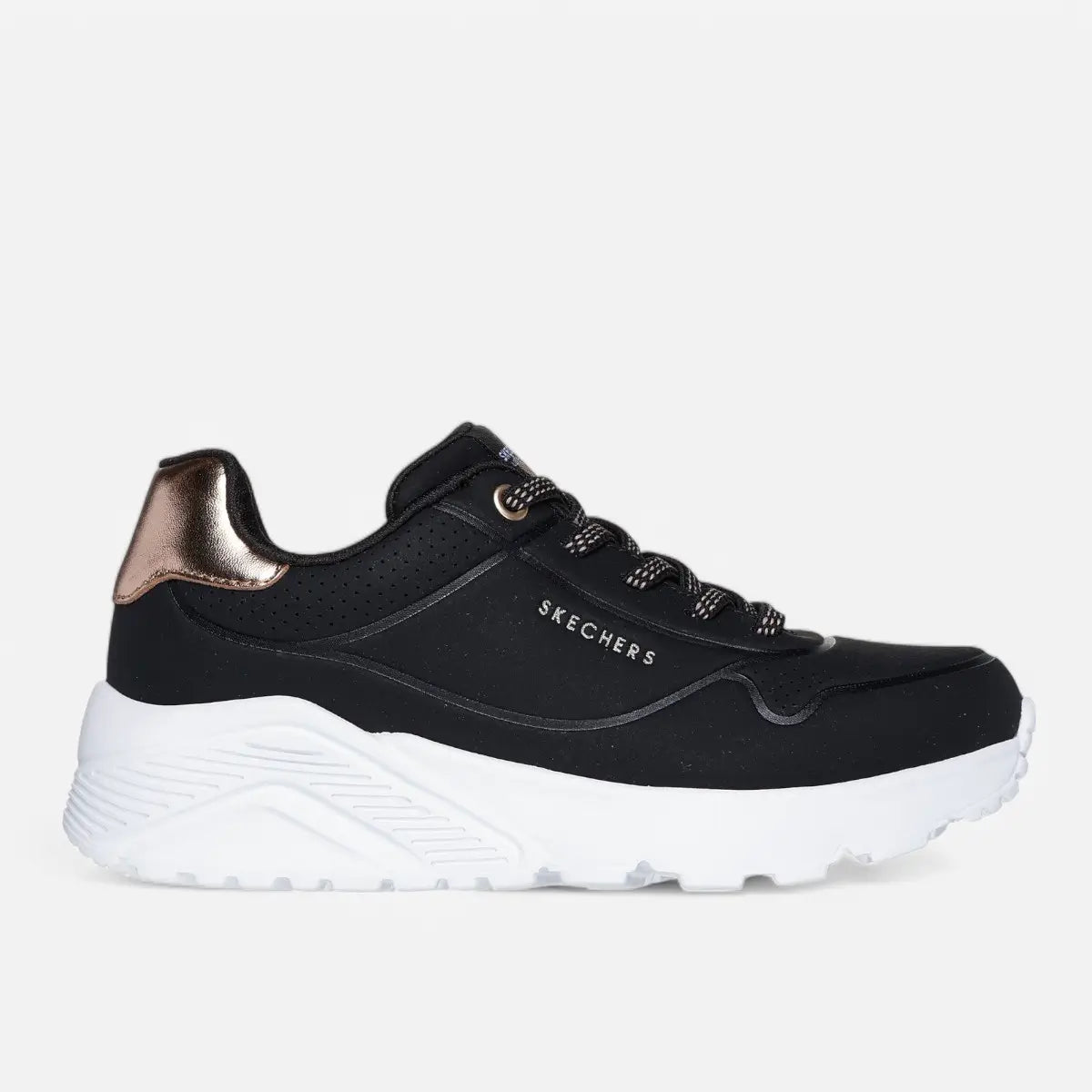 Skechers UNO LITE - Metallic Mode black