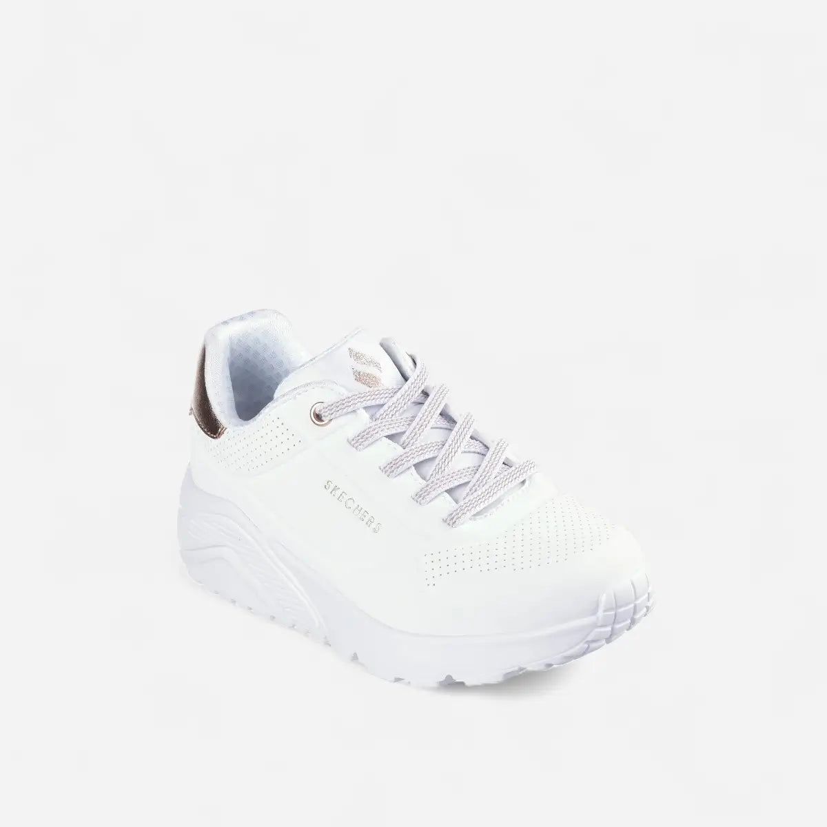 Skechers UNO LITE Metallic White / Bronze