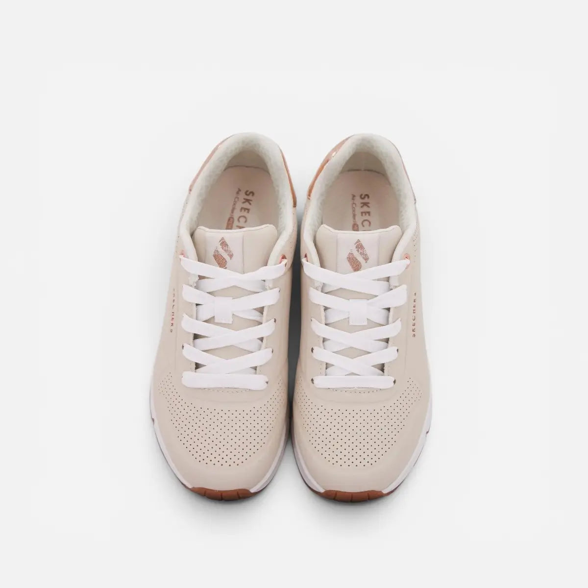 Skechers Uno Gen1 Shimmer Away Natural Beige