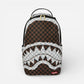 Sprayground Zaino CREAM AND BROWN TEAR CHECK