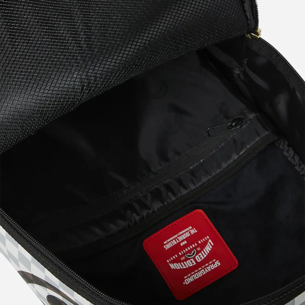 Sprayground Zaino CREAM AND BROWN TEAR CHECK