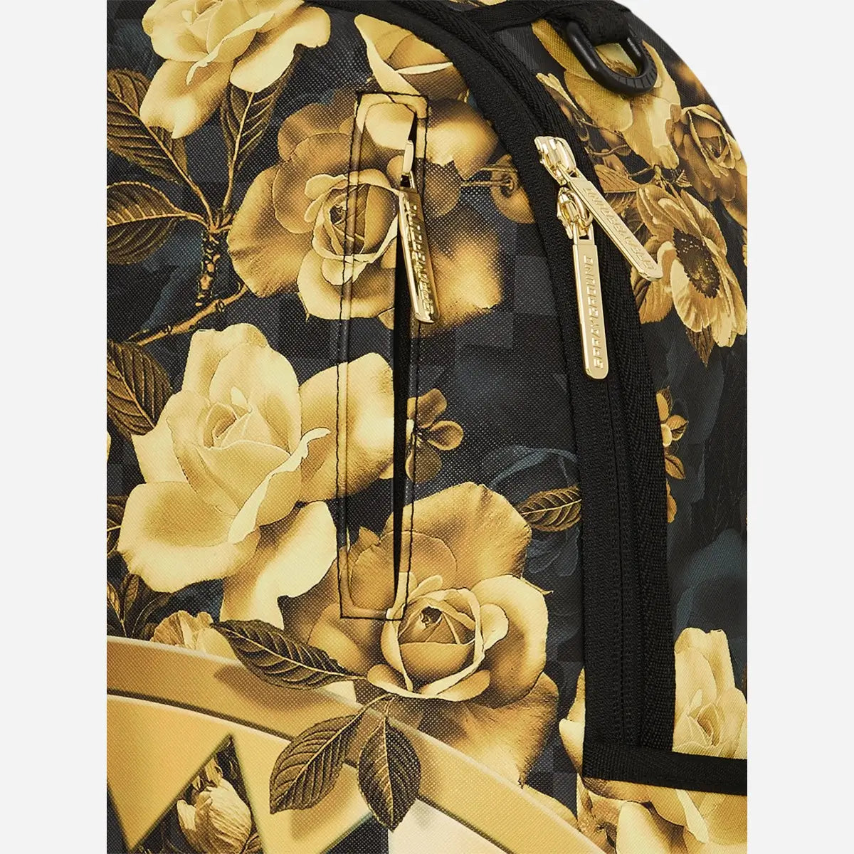 Sprayground Zaino Gold Floral Remix DLXSV