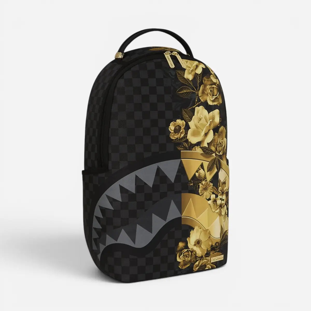 Sprayground Zaino Gold Floral Remix DLXSV