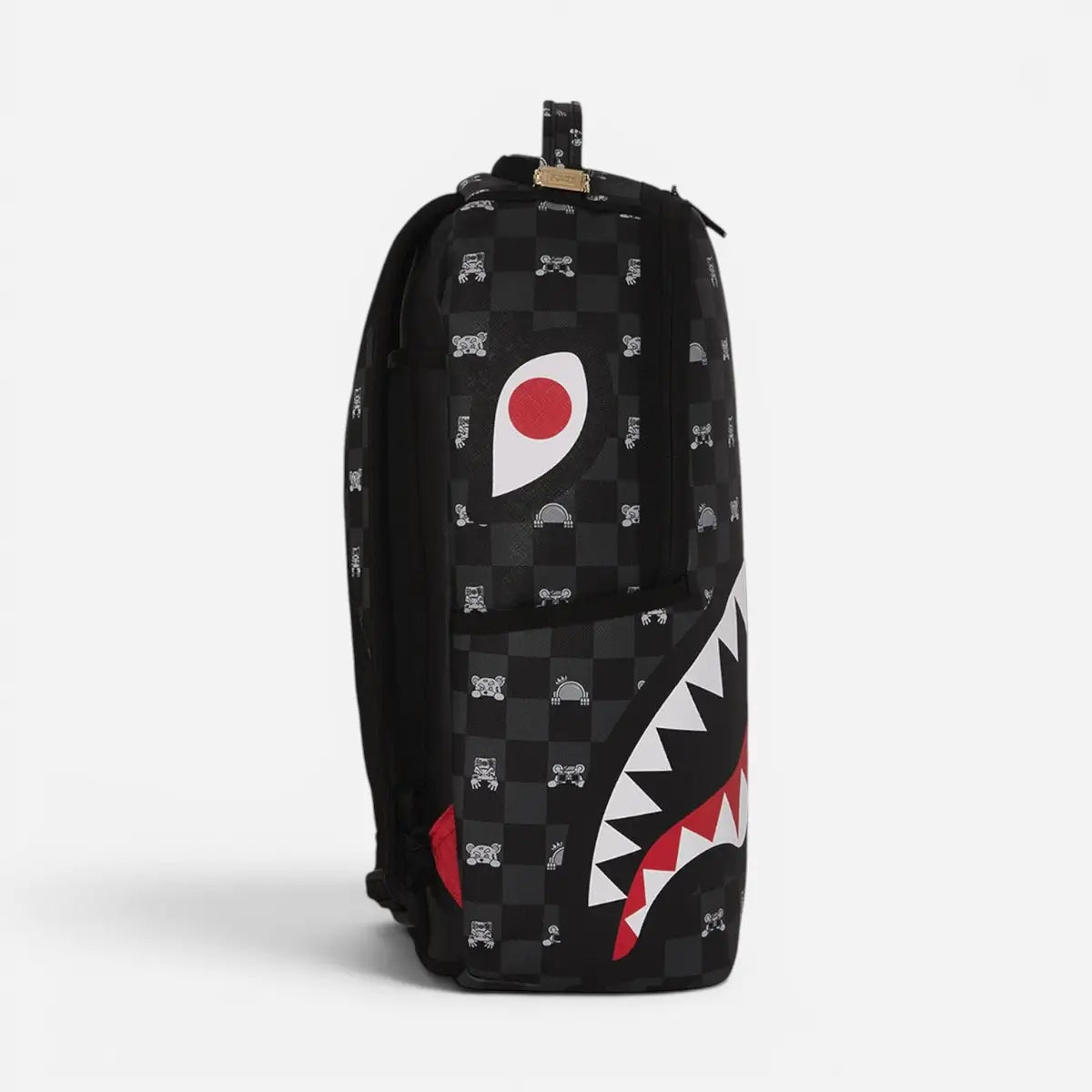 Sprayground Zaino Gray Peeking Character Check Dlxsv
