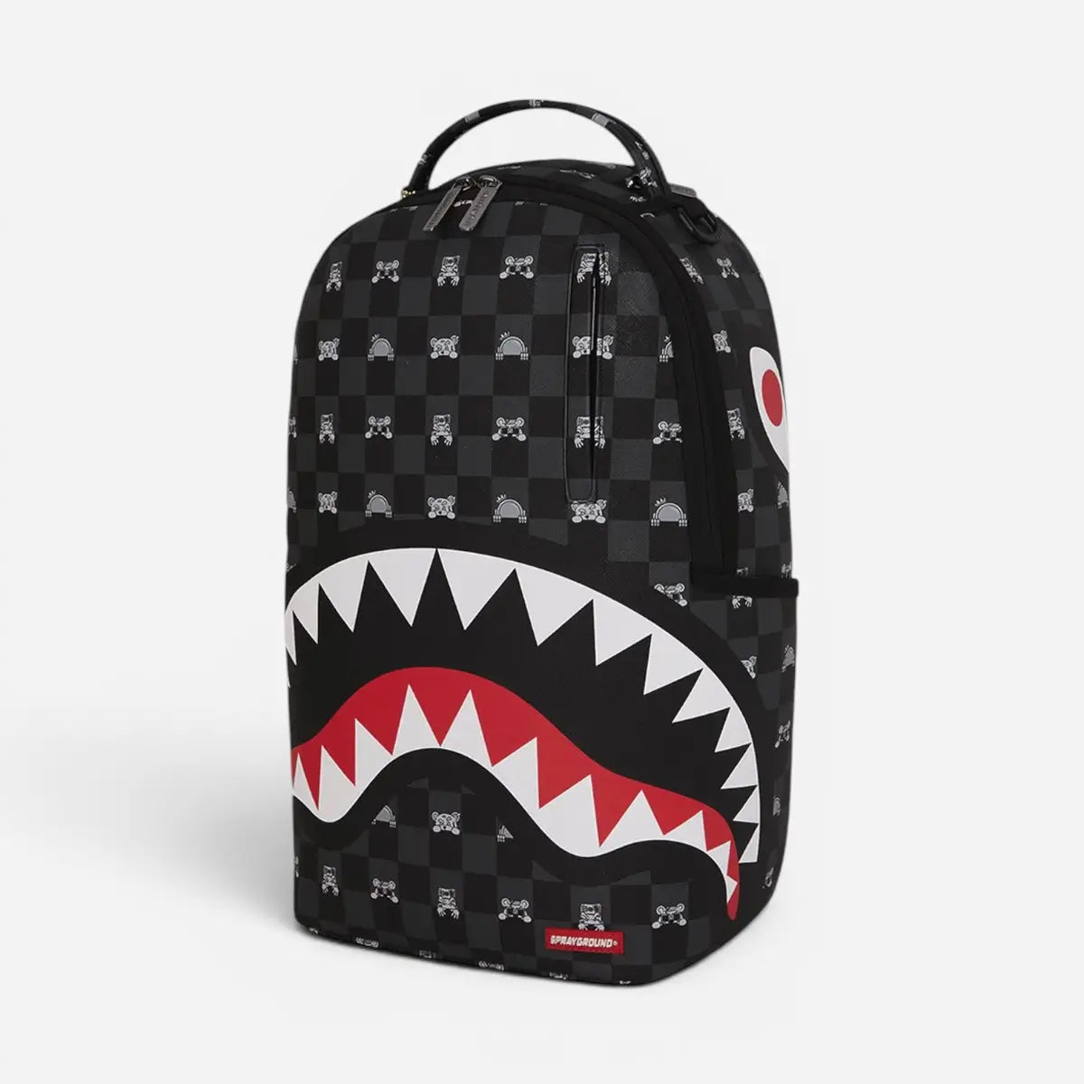 Sprayground Zaino Gray Peeking Character Check Dlxsv
