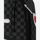Sprayground Zaino SILVER SIDE DRIP BLACK CHECK DLXSV